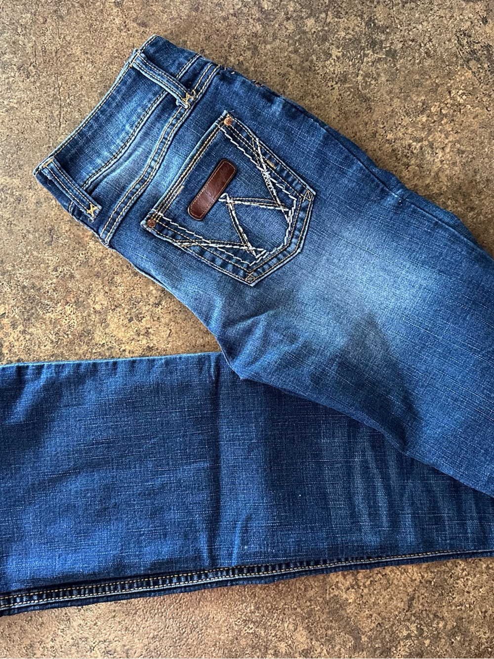 Wrangler Boot Cut Blue Jeans - Size 5/6 X 36